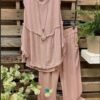 Simple Color Loose Sleeveless Suit