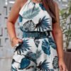 Printed Round Neck Camisole + Shorts Set
