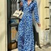 Trendy long sleeve printed jumpsuit