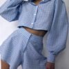 Chic-Casual Plaid Two-Piece Suit