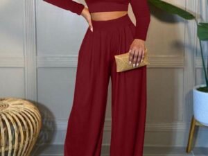 Fashion hollow two-piece suit