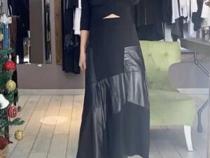 Leather Stitching Design Casual Suit