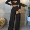 Fashion hollow two-piece suit
