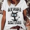 Women's T shirt Tee White Pink Blue Cat Letter Print Short Sleeve Daily Weekend Basic Round Neck Regular Cat Painting S