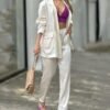 Casual Blazer & Pants Two-Piece Set