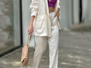 Casual Blazer & Pants Two-Piece Set