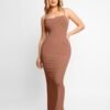 Built-In Shapewear Slip Maxi Lounge Dress