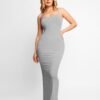 Built-In Shapewear Slip Maxi Lounge Dress