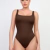 CloudSense Cozy Tank Top High-Cut Thong Bodysuit