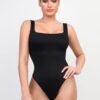 CloudSense Cozy Tank Top High-Cut Thong Bodysuit