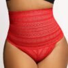 High-Waisted Underwear Lace Thong Panties