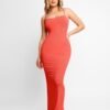 Built-In Shapewear Slip Maxi Lounge Dress