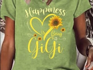 Women's T shirt Tee Black Pink Blue Leopard Heart Print Short Sleeve Holiday Weekend Basic Round Neck Regular Floral Painting S