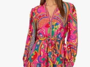 Papell Women's Printed Short Dress