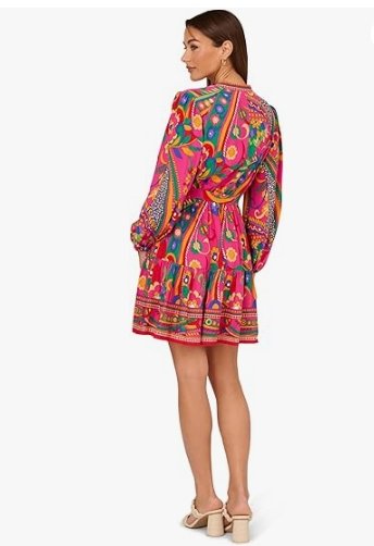 Papell Women's Printed Short Dress